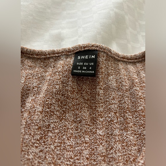 Shein Women's Long Sleeve V Neck Ruffle Hem Dress SMALL - Picture 5 of 5